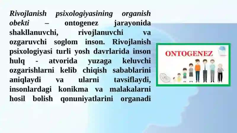 Rivojlanish psixologiyasi 4