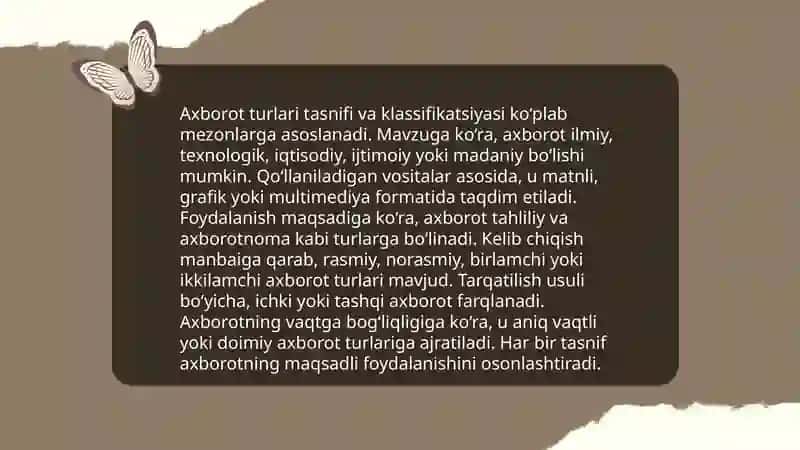 Axborot turlari 4