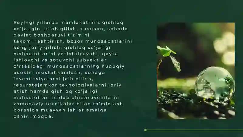 DAVLATNING AGRAR SIYOSATI 4