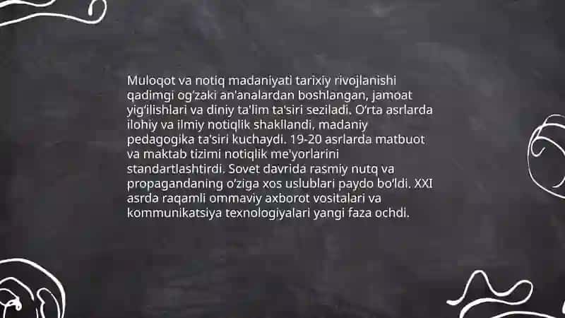 Muloqot va notiq madaniyatining shakllanishi 4