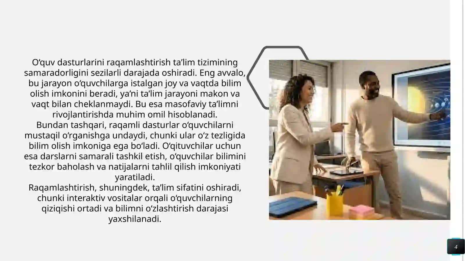 O’quv dasturlarini raqamli formatda ishlab chiqish 4
