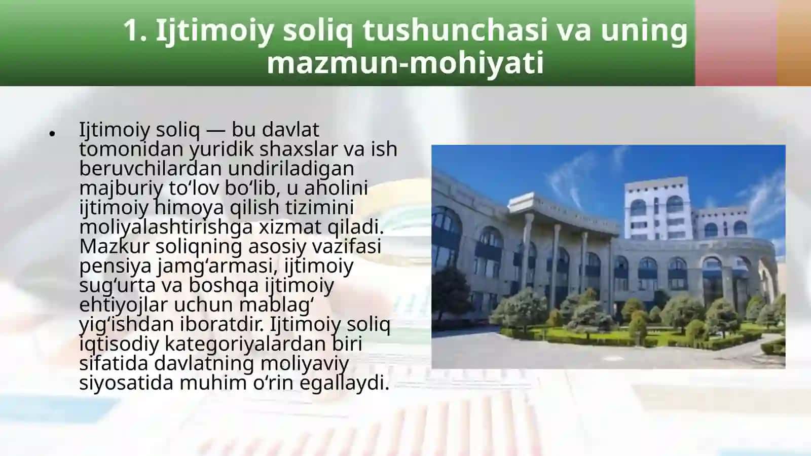 Ijtimoiy soliq va uning iqtisodiy mohiyati 4