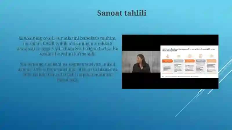 Kompaniyaning raqobatbardosh pazitsiyasini baholash 4