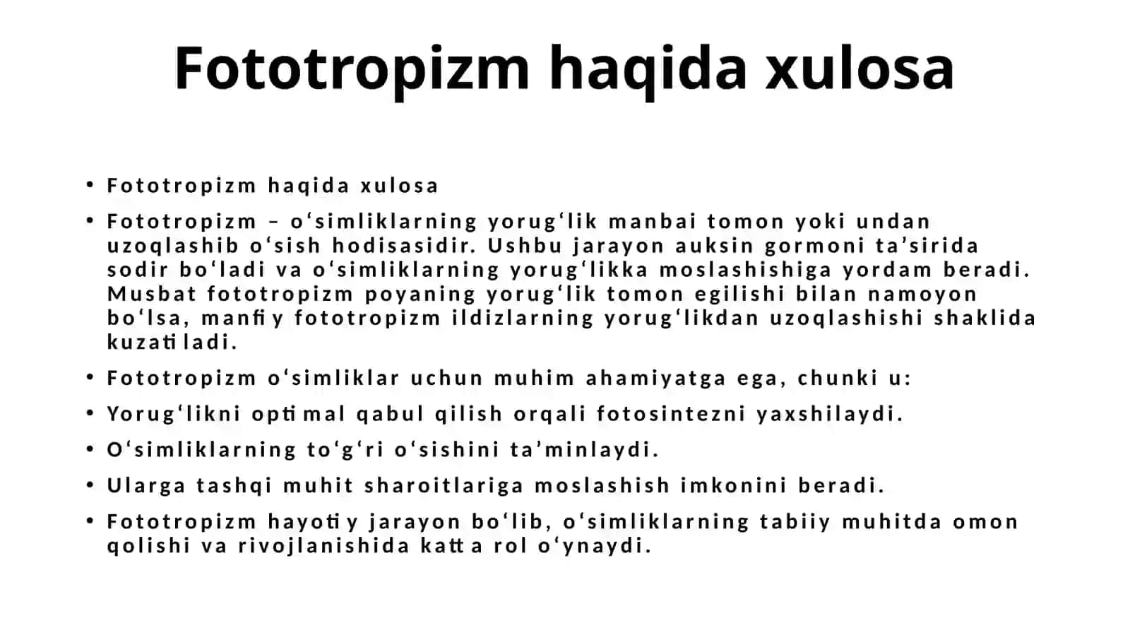 Fototropizm 4
