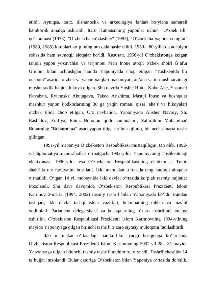 O'zbekiston Yaponiya munosabatlari 4