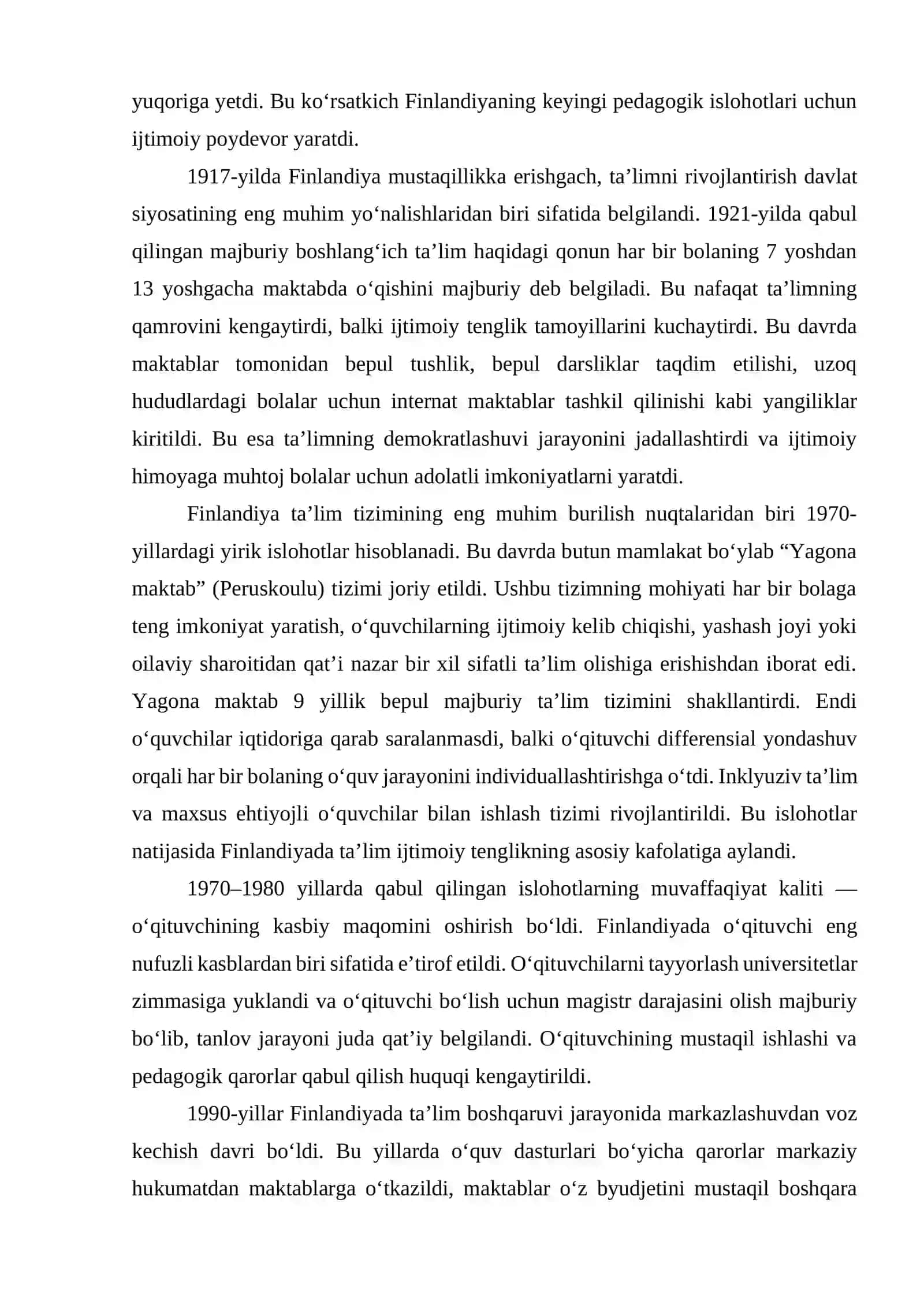 Finlandiya ta’lim tizimi 4