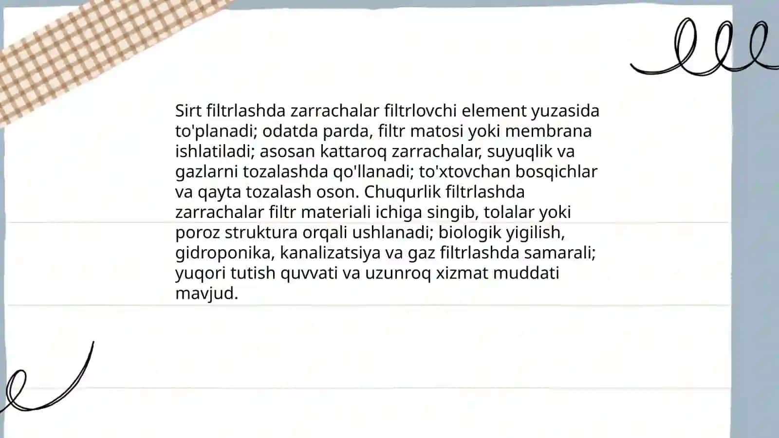 Filtrlash jarayonlari 4