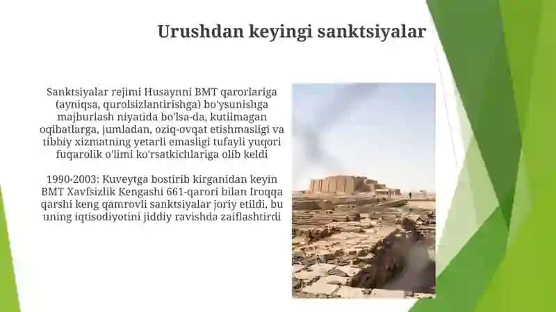 Saddam husayn va uning davrida Iroq 4