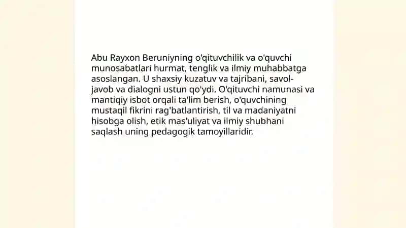 Abu Rayxon Beruniyning pedagogik qarashlari 4