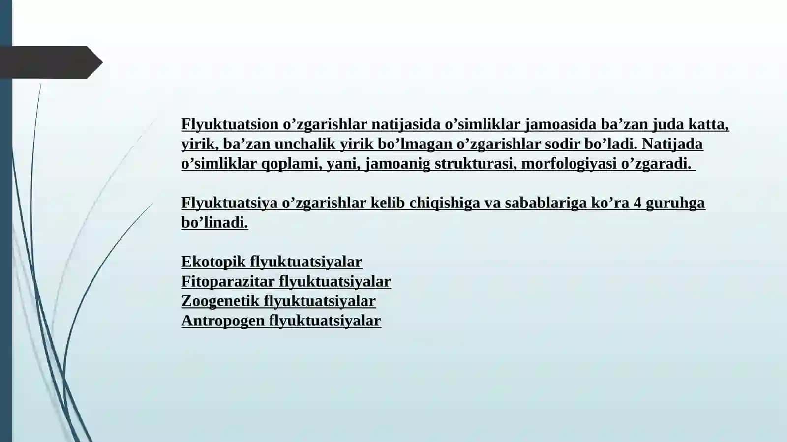 Yillik o'zgarishlar 4