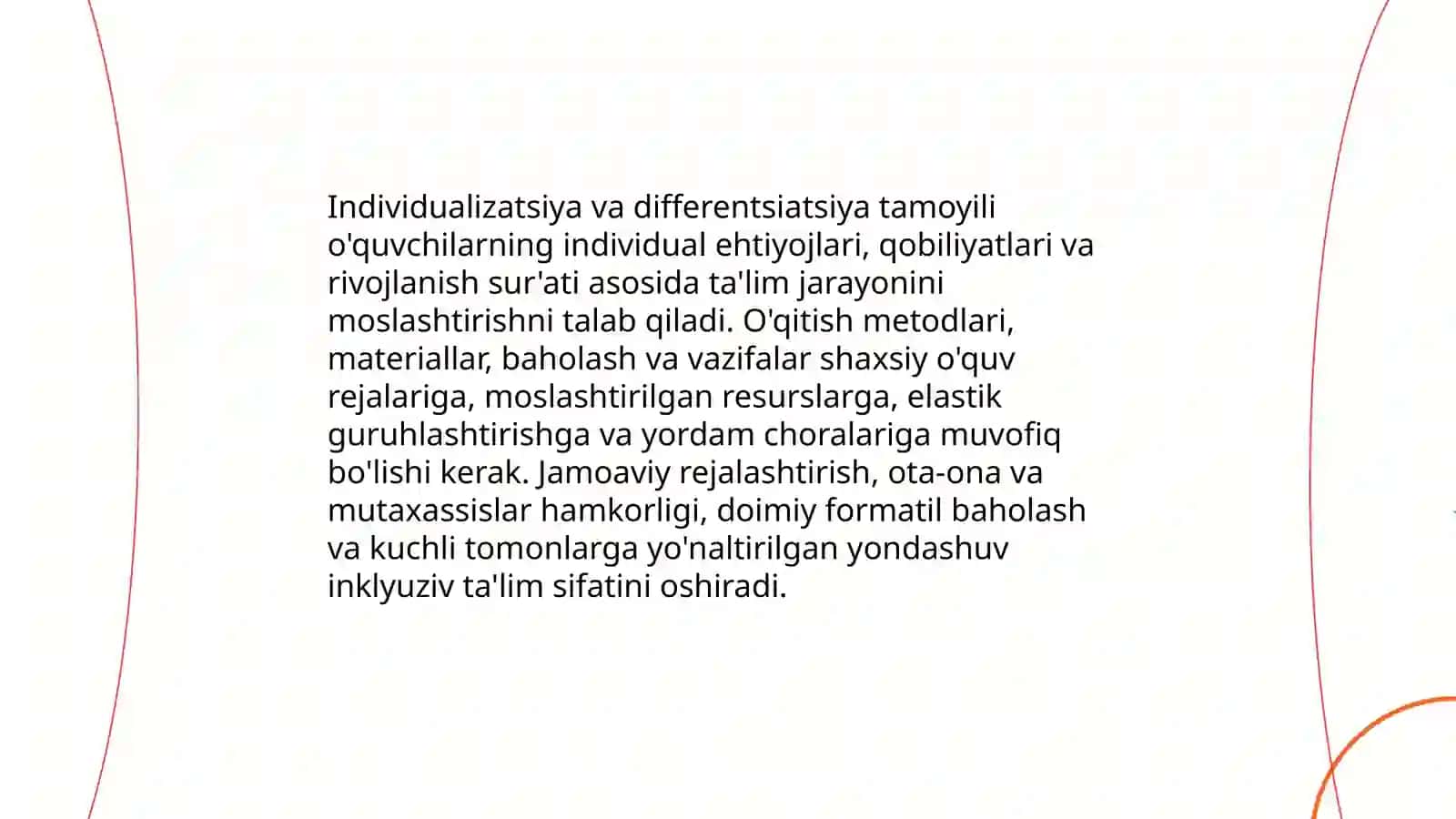 Inklyuziv taʼlimning tamoyillari 4