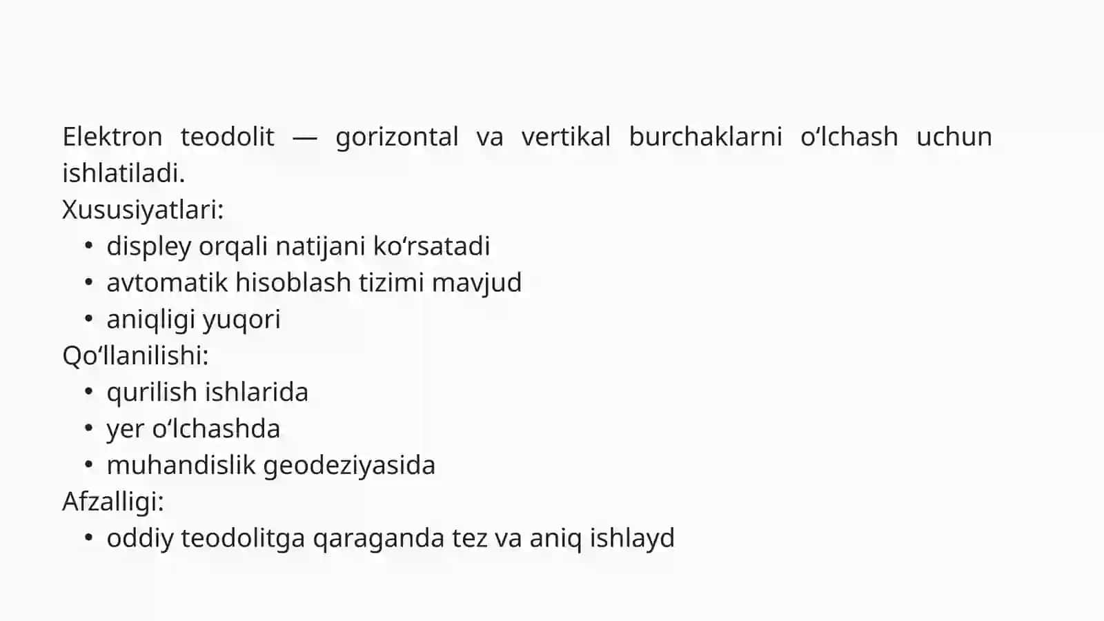 Elektron va lazerli geodezik asboblar 4