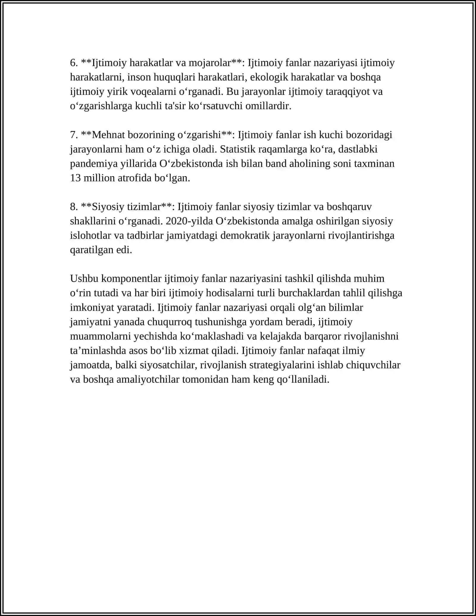 URGANCH DAVLAT UNIVERSITETI IJTIMOIY-IQTISODIY FANLAR FAKULTETI 4