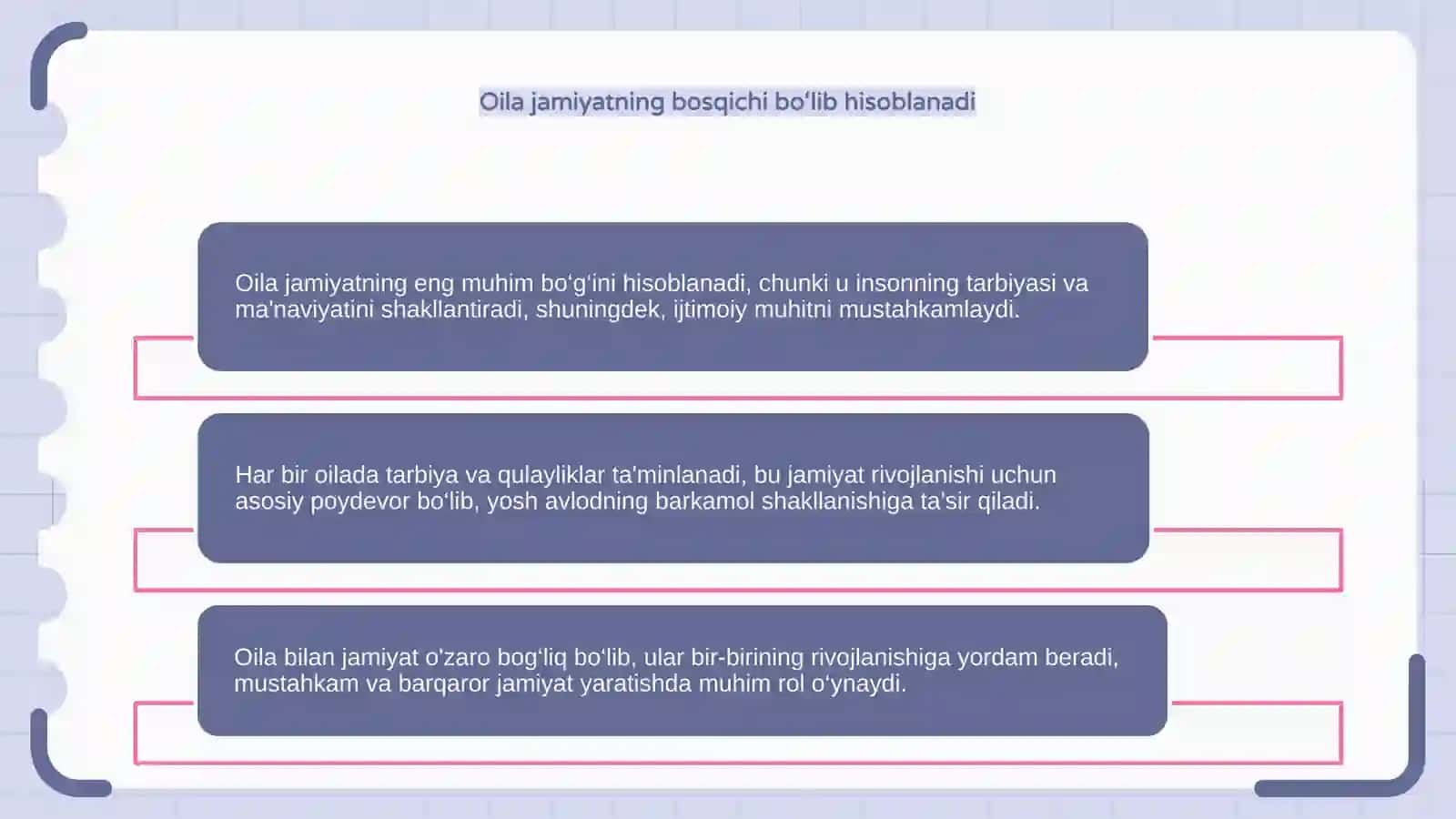 "Oila jamiyatning asosiy boʻgʻini" 4