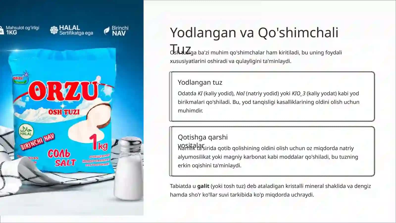 Osh Tuzi: Tarkibi va Olinish Usullari 4