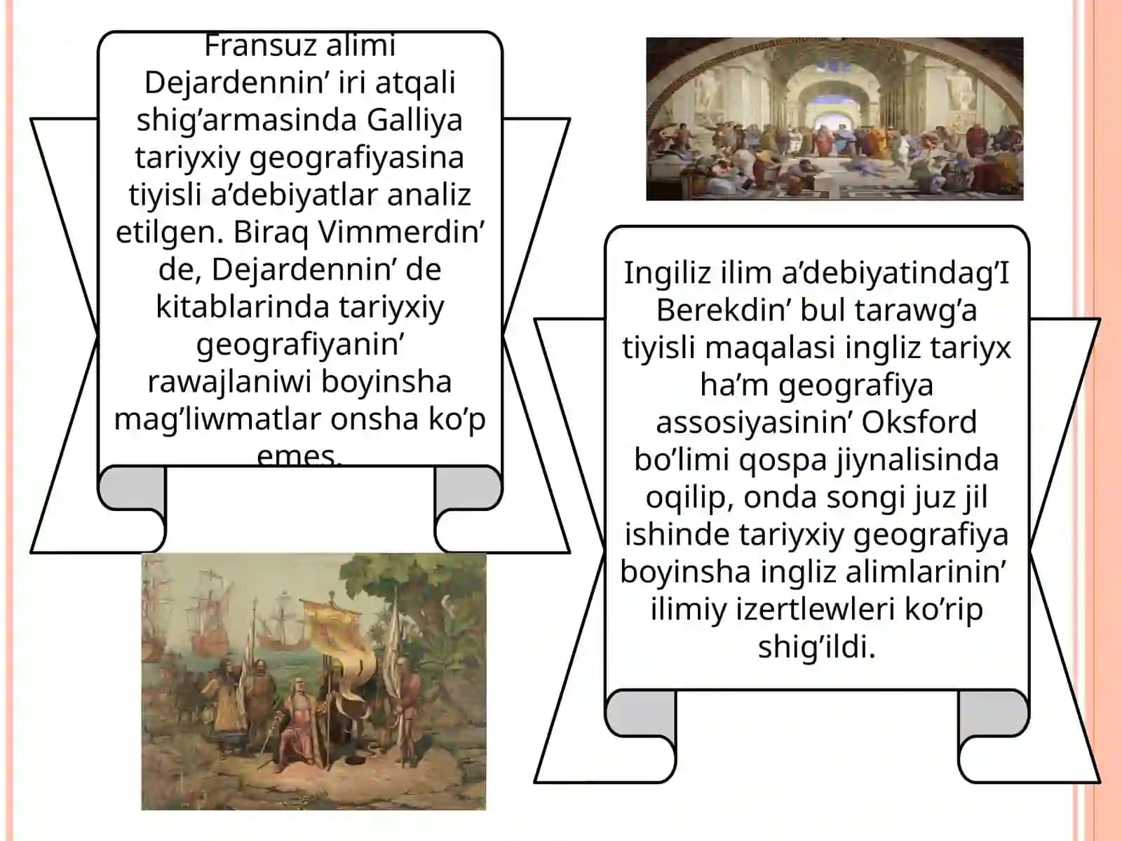 Tariyxiy geografiya pa’n tarmag’I 4