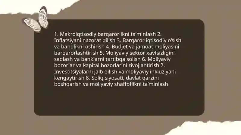 Moliyaviy tizim va moliyaviy siyosat 4