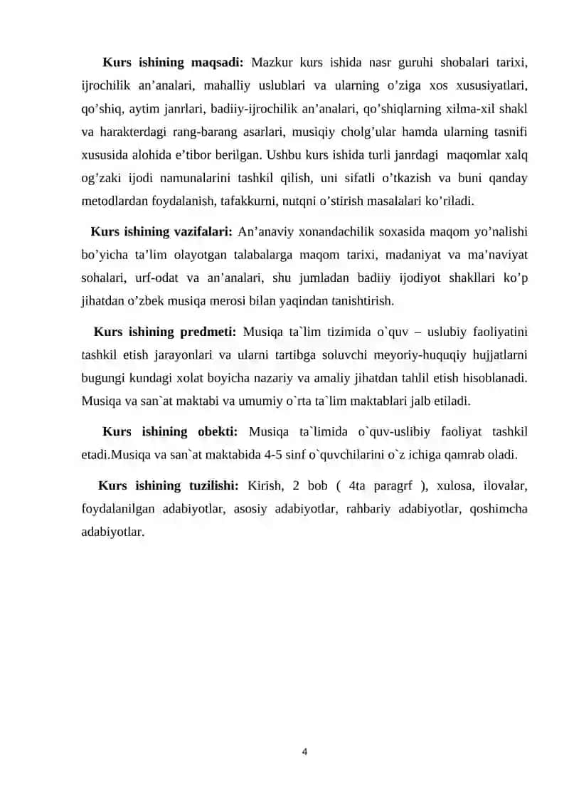 Nasr bo`limi guruh sho`balari. Ustoz shogird an’analari 4