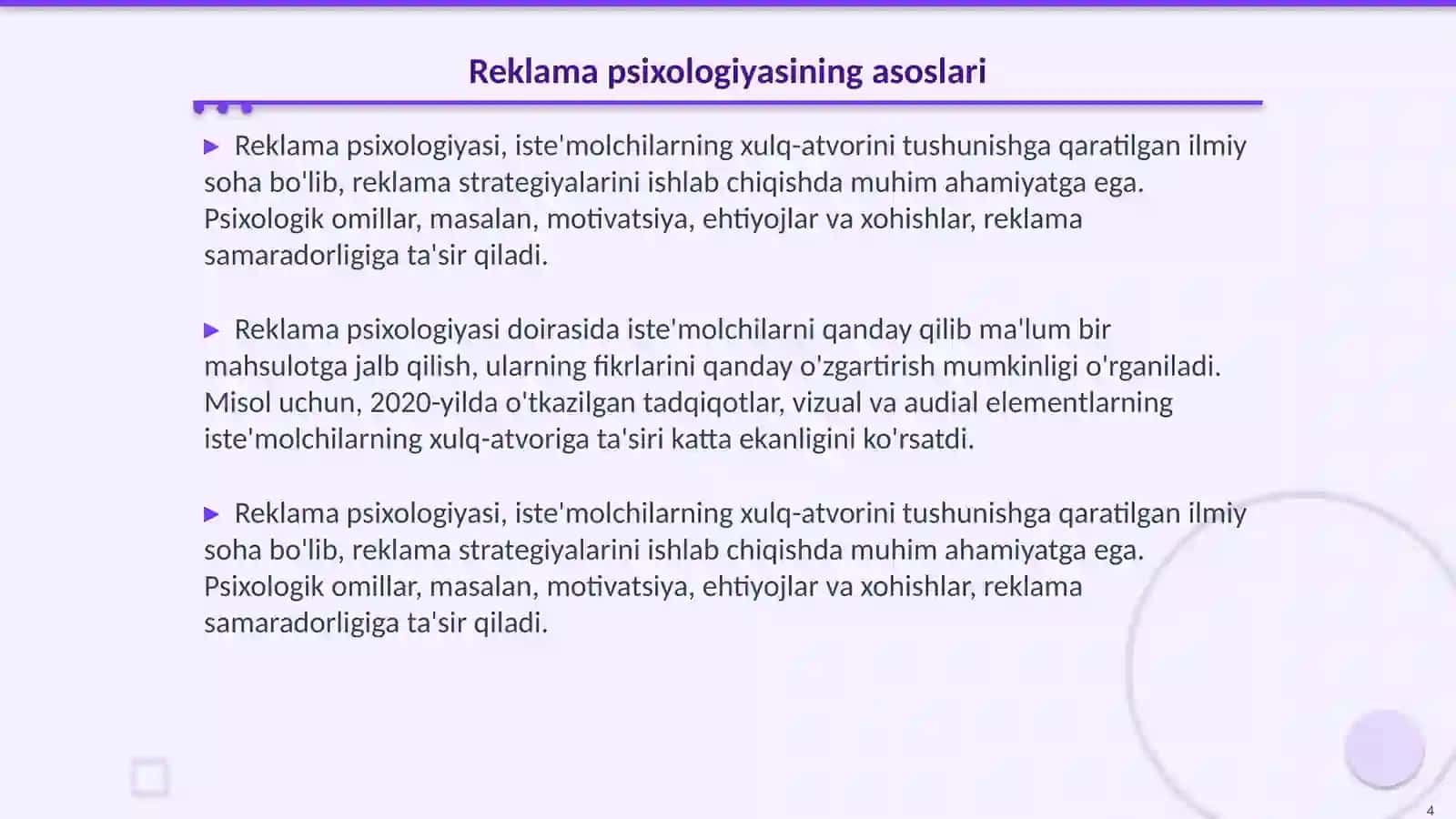 Reklama va uning psixik ta'siri 4