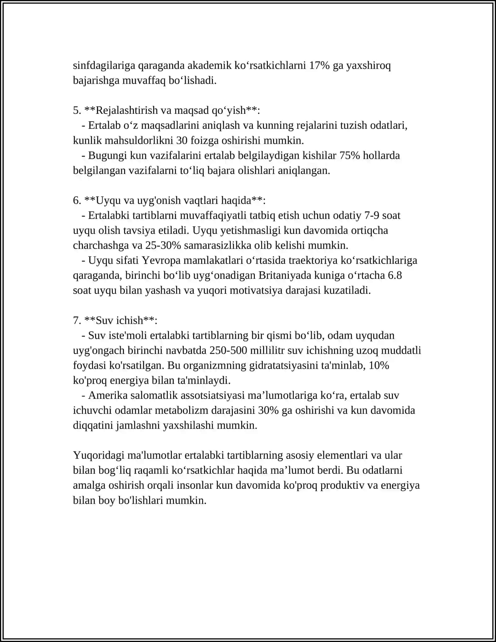 MENING KUN TARTIBIM 4
