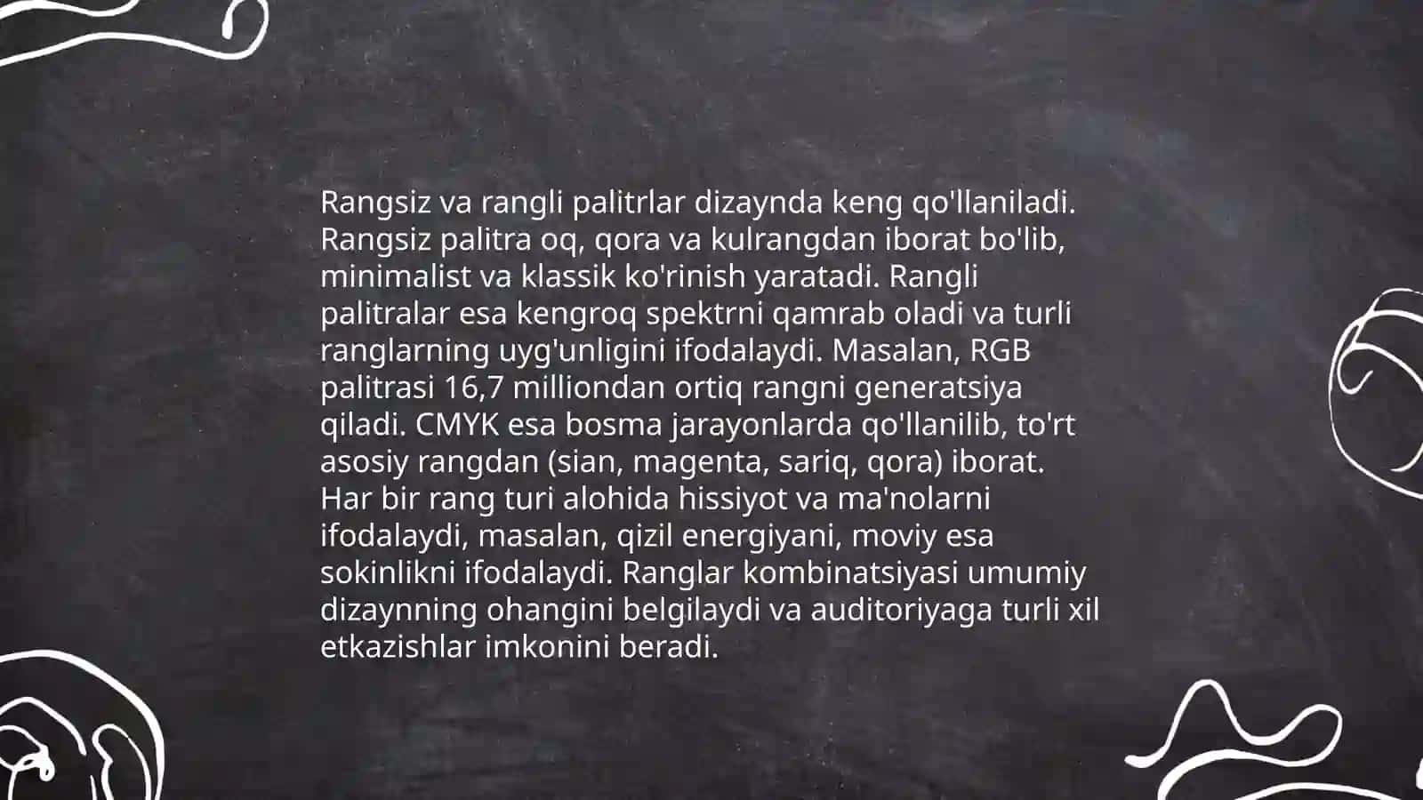 Rang nazariyasi asoslari 4