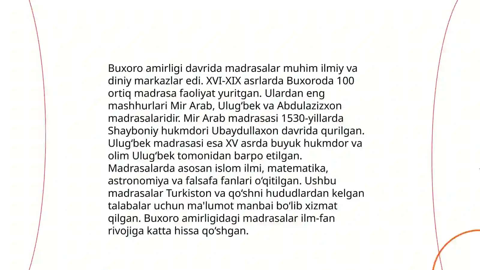 Buxoro amirligida me'morchilik 4