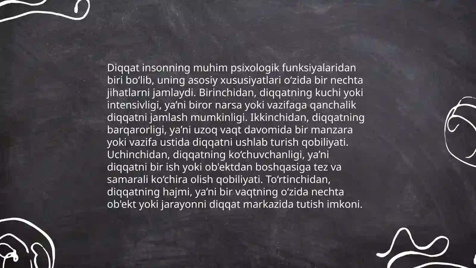 Diqqat va xotira tushunchalari 4