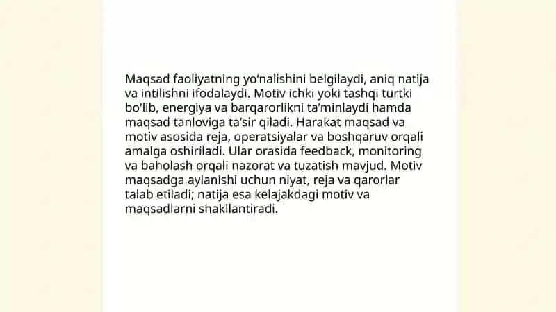 Faoliyatning psixologik tavsifi 4