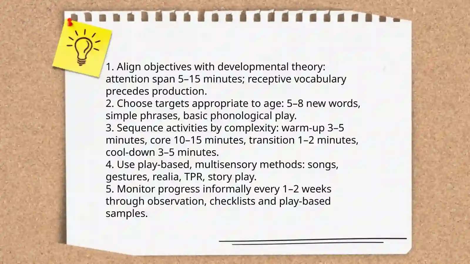 Designing play-based English lessons for preschoolers 4