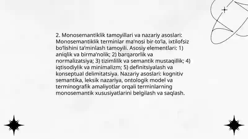 Terminlarning monosemantik xarakteri 4