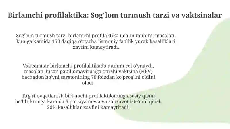 Kasalliklarning profilaktikasi 4