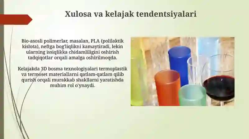 Termoplastiklar va termoset plastiklar 4