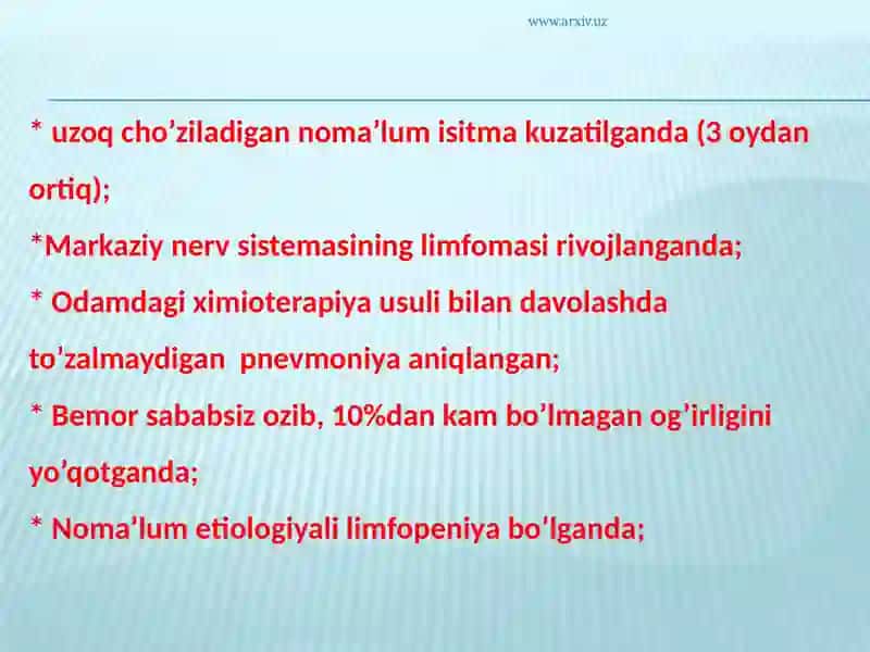 OITSning belgilari, oldini olish, davosi profilaktikasi 4