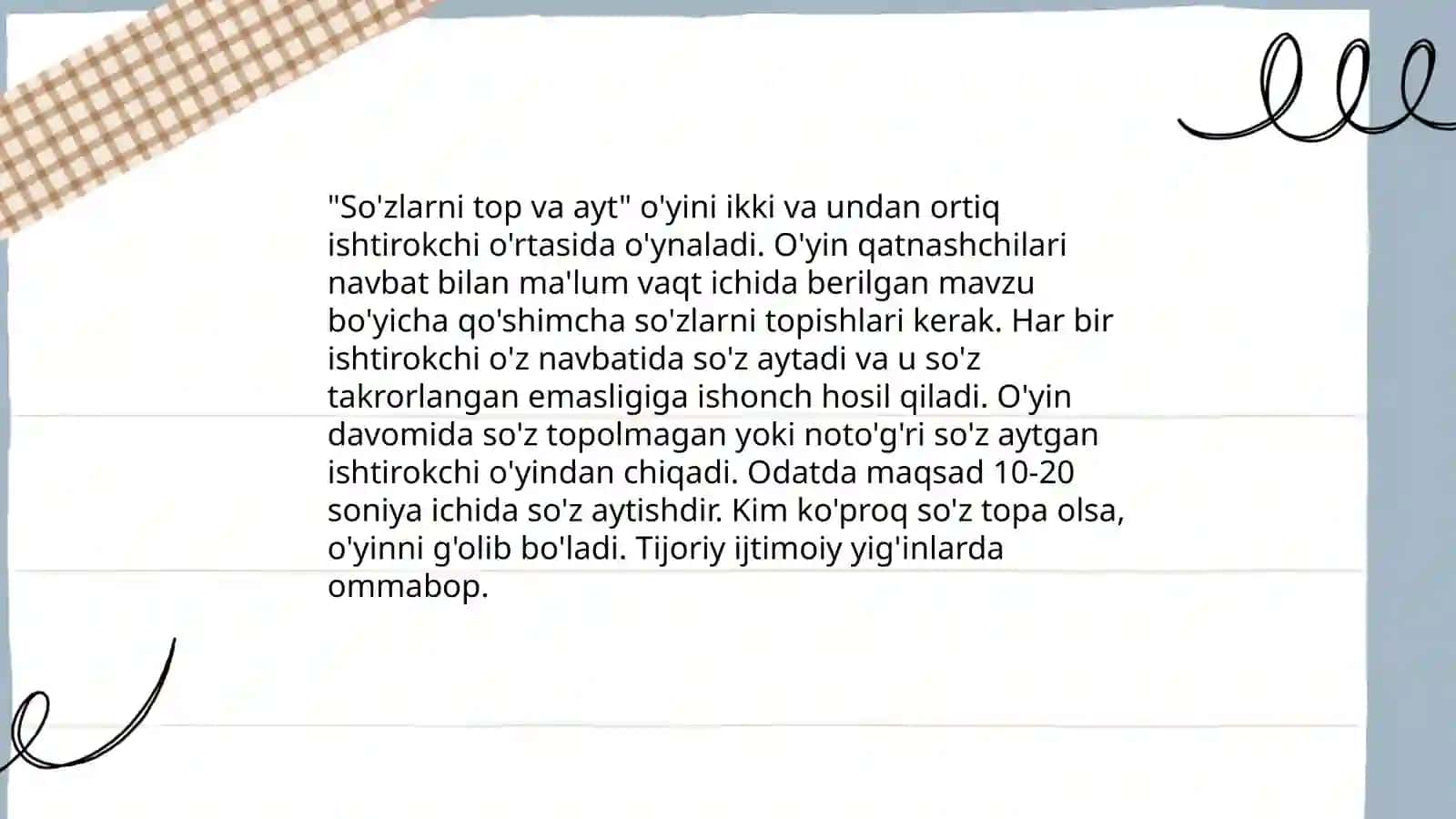 Didaktik o'yinlar 4