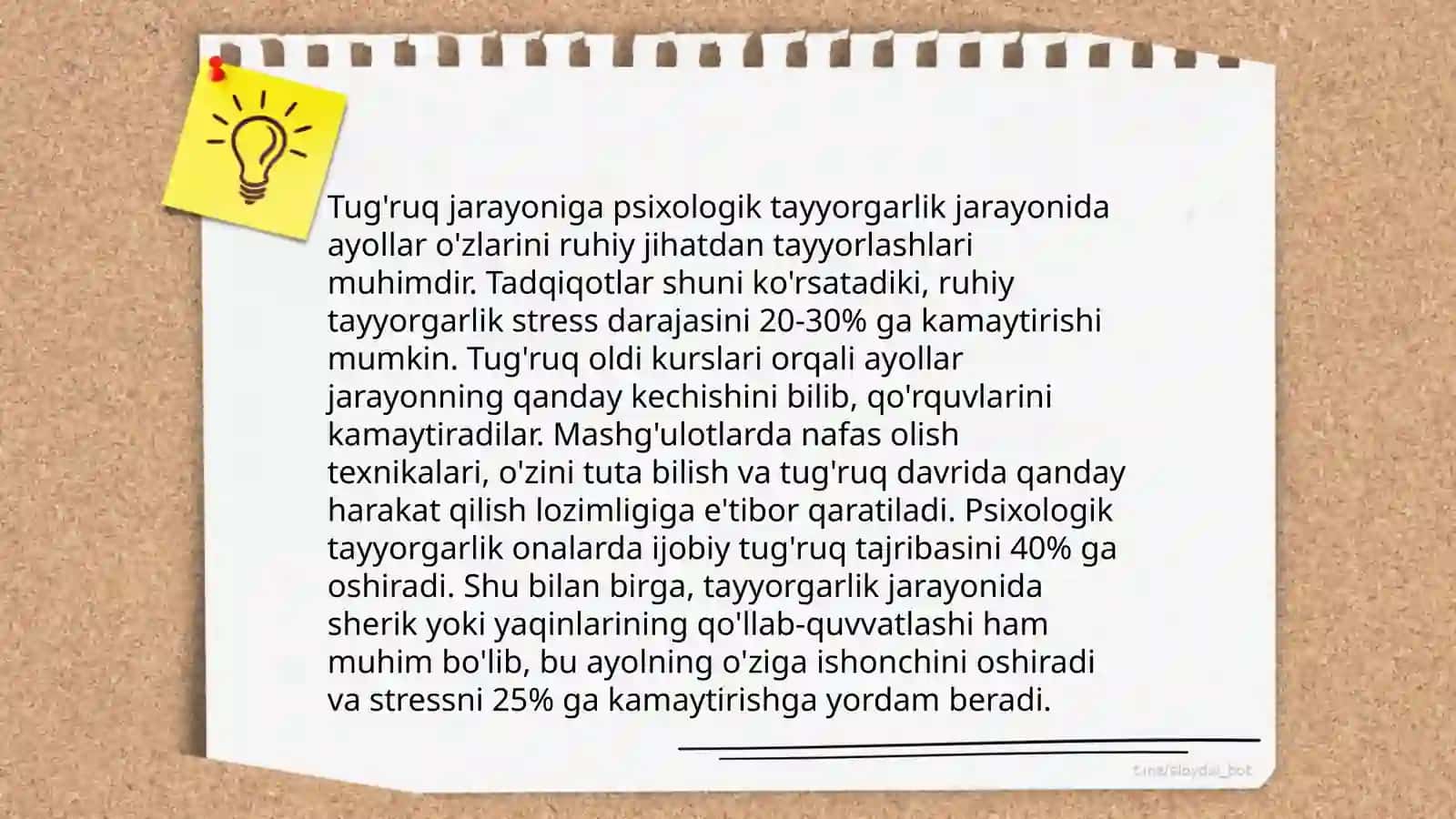 Tibbiyot xodimlari psixologiyasi. Homiladorlik va tug'ruq 4
