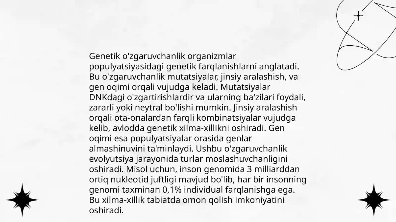 O'zgaruvchanlik va uning turlari 4