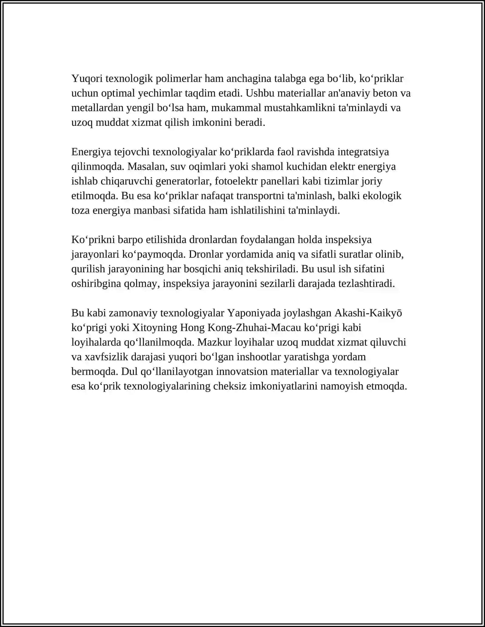 XXI-ASRDA KO’PRIK QURILISHINING YUTUQLARI 4
