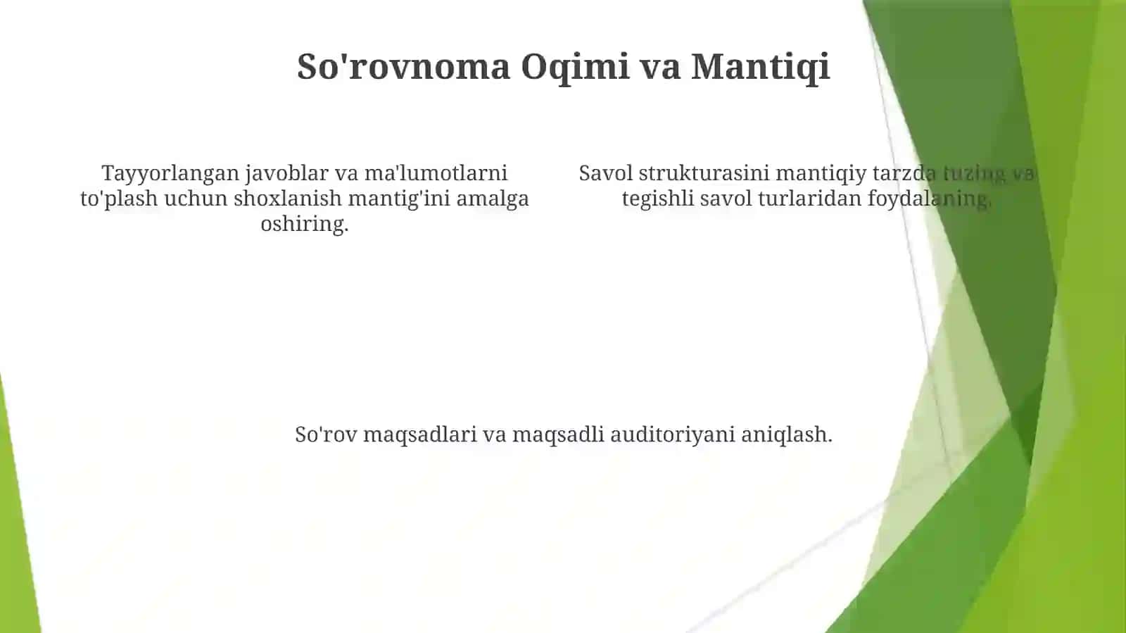 Anketasoʻrovnomalarini tuzish 4