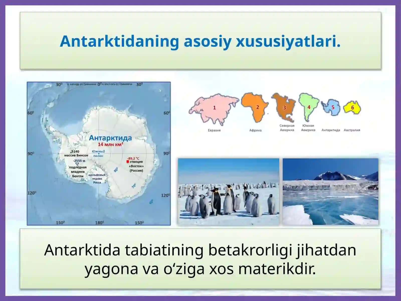 Antarktida geografik qurilishi 4
