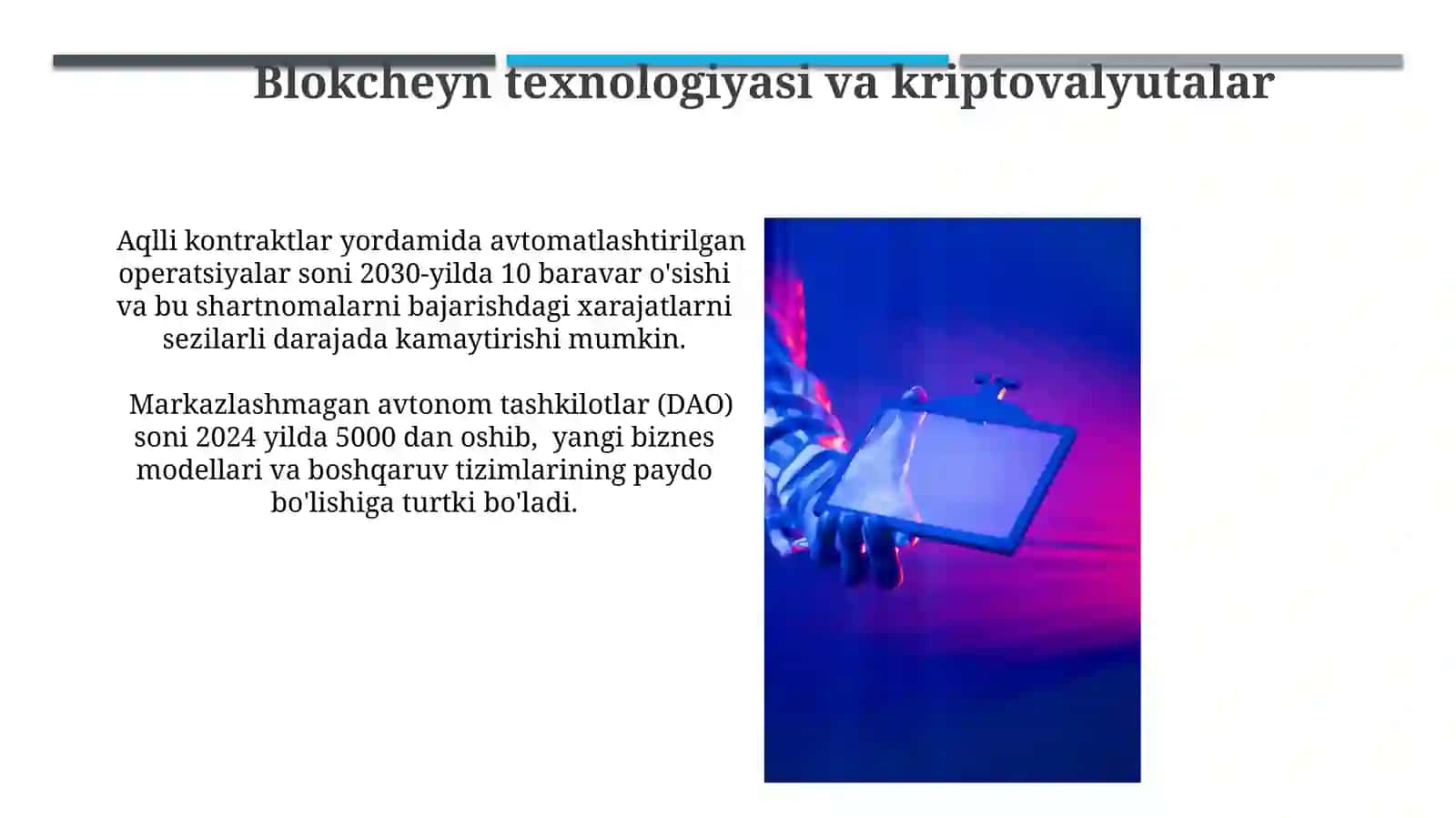 Kelajak texnologiyalari va raqamlashtirish oqibatlari 4