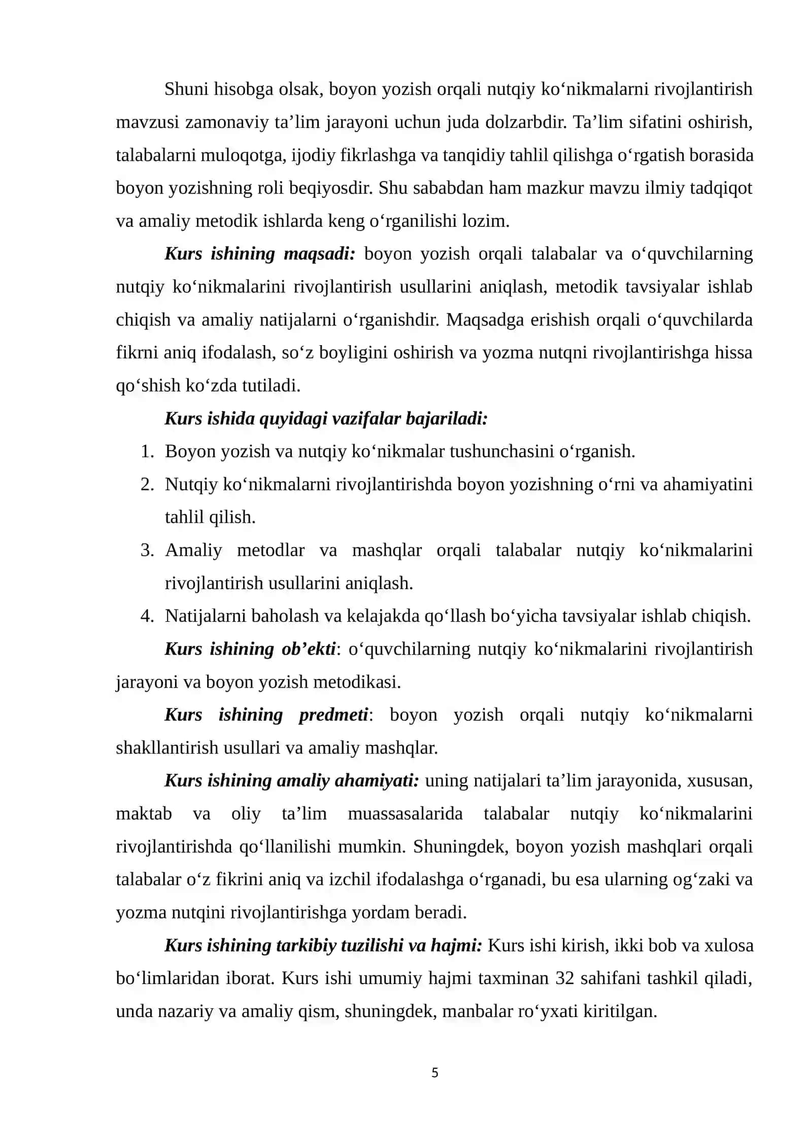 Boyon yozdirish orqali nutqiy ko’nikmalarni rivojlantirish 4