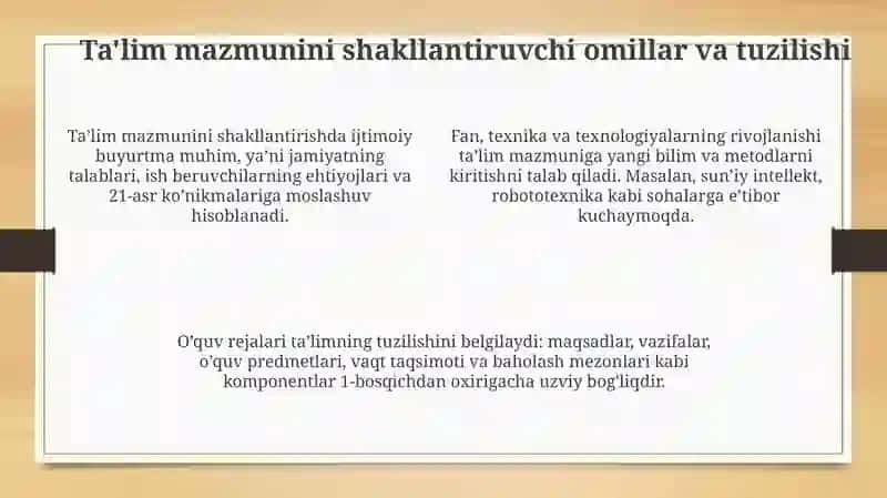 Tarbiya jarayonining mohiyati va mazmuni 4