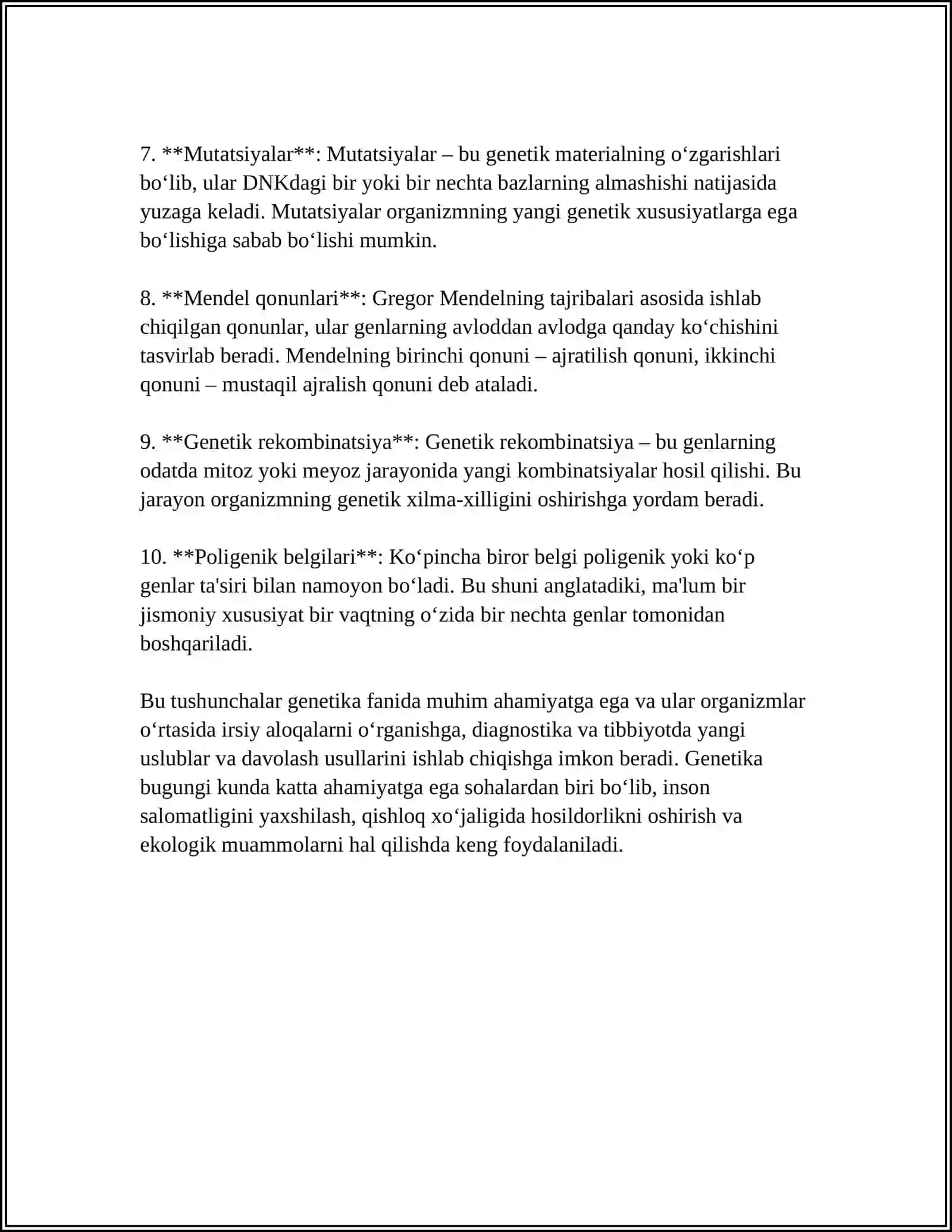 UMUMIY GENETIKA ASOSLARI 4