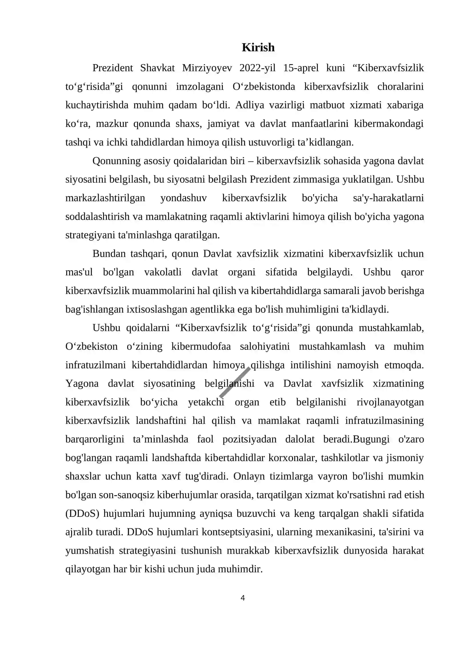 DDoS hujumlarini bashorat qilish dasturiy modulini ishlab chiqish 4