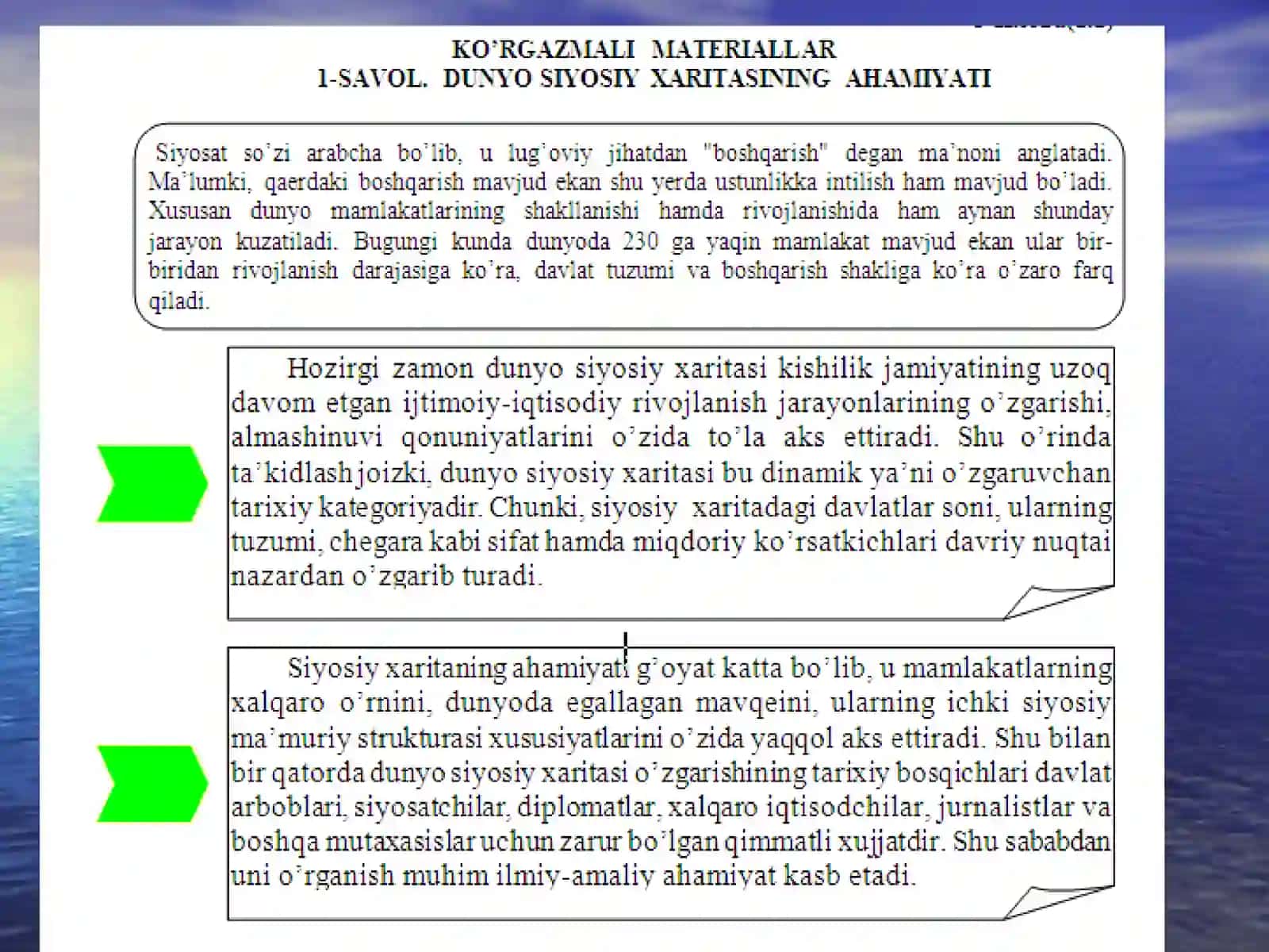 Jahon geografiyasi 4