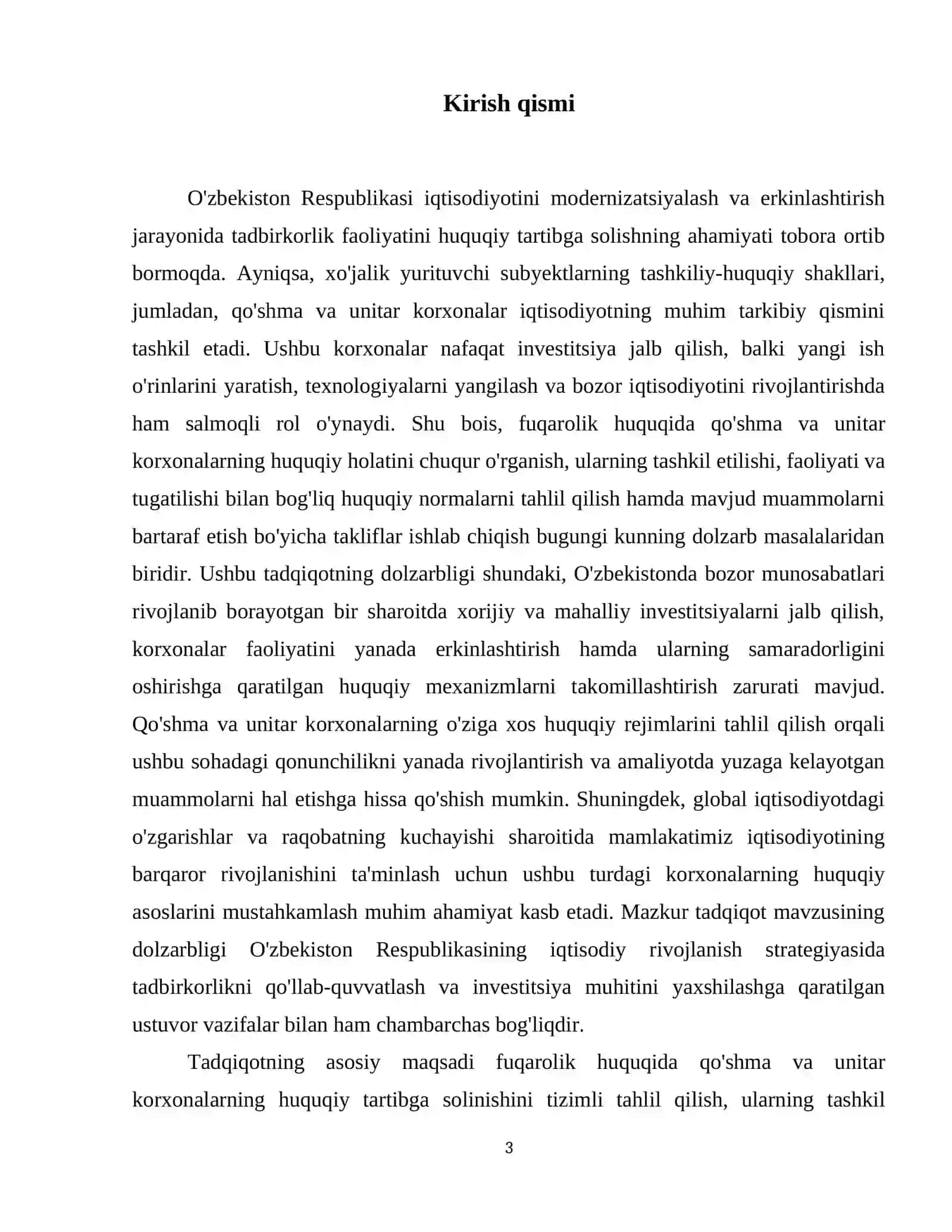 Fuqarolik xukuqida - qo'shma va unitar korxonalar 4