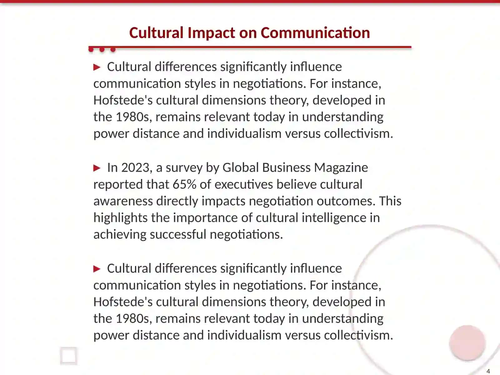 Introduction to International Negotiations 4