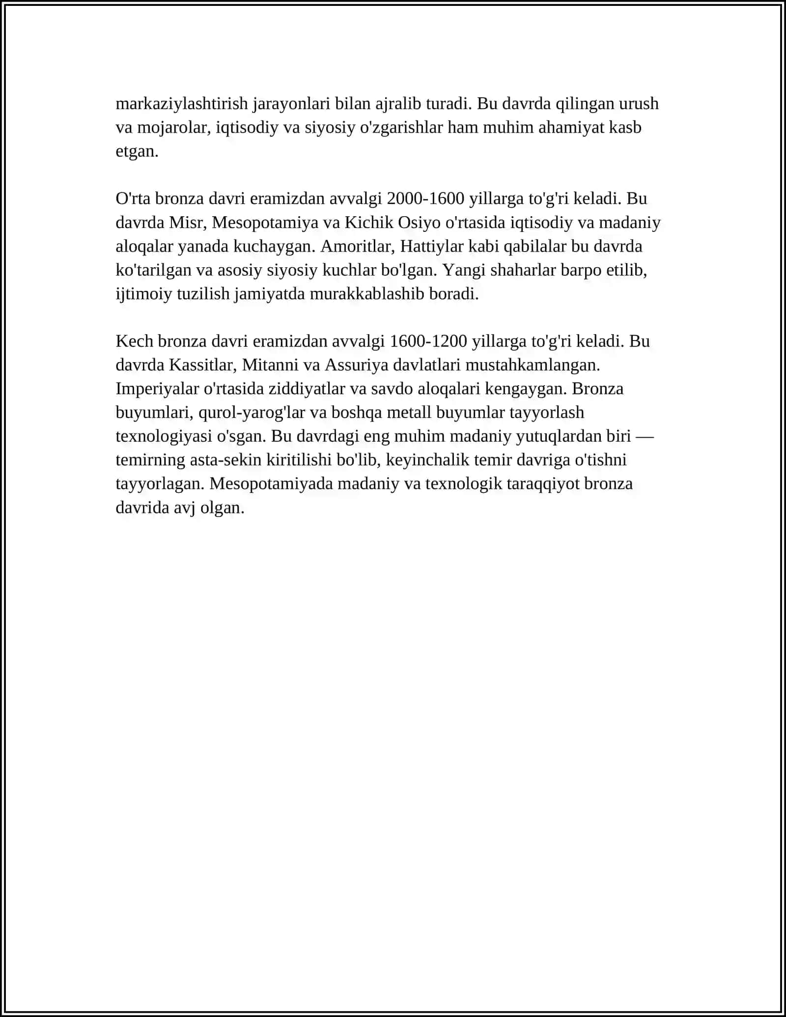 MESOPOTAMIYANING ENEOLIT VA BRONZA DAVRI ARXEOLOGIYASI 4