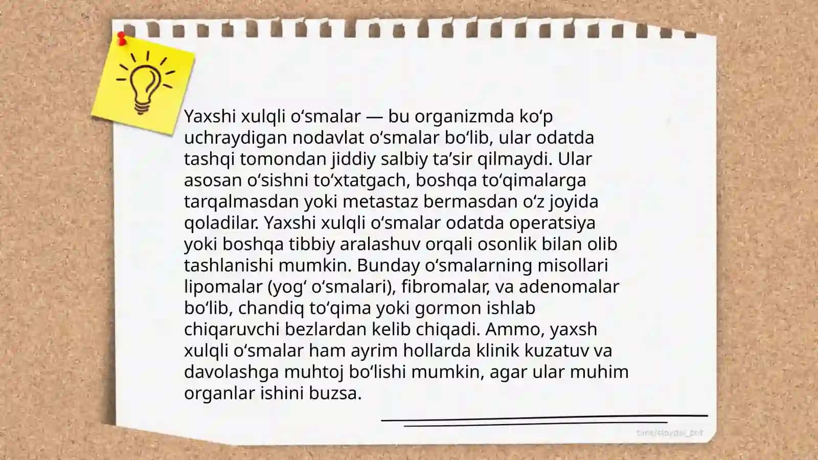 Oʻsmalar haqida umumiy tushuncha 4