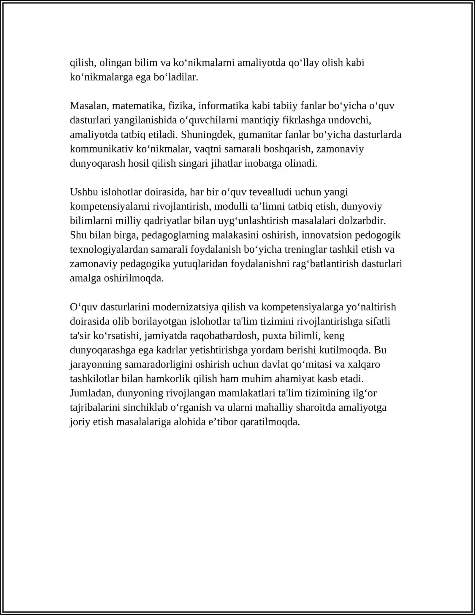 TAʼLIM TIZIMIDAGI ISLOHATLAR 4